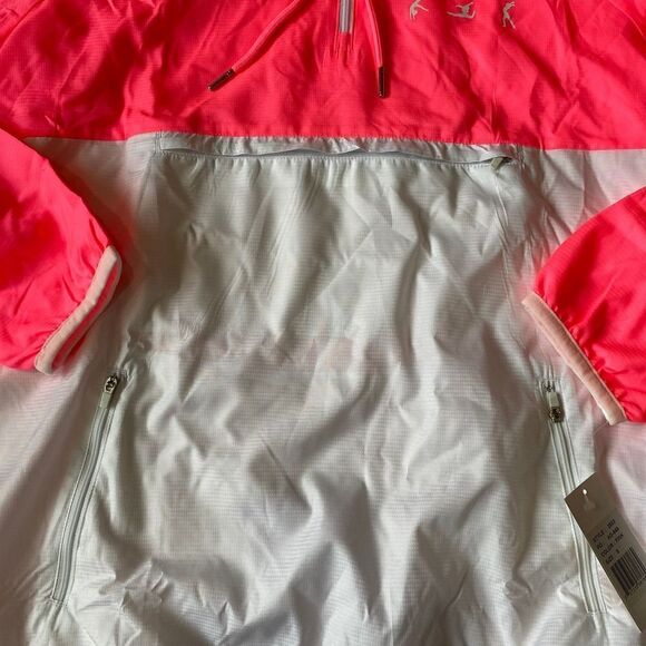 Gymnastics Half Zip Pullover Windbreaker Jacket Hot Pink Small - Picture 4 of 6